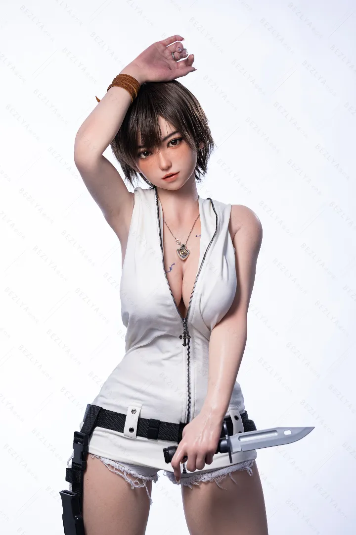 155cm (5ft1) E-Cup Lightweight Silicone Sex Doll Linaihui, ROS Head